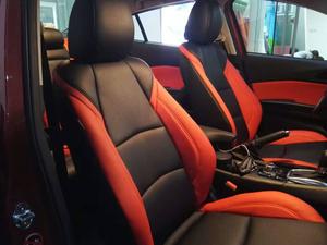 马自达昂科塞拉加装真皮座椅-座椅皮套+门板(黑红)